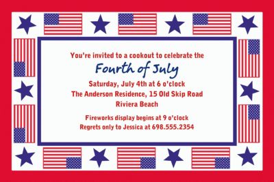 Custom Patriotic Party Invitations