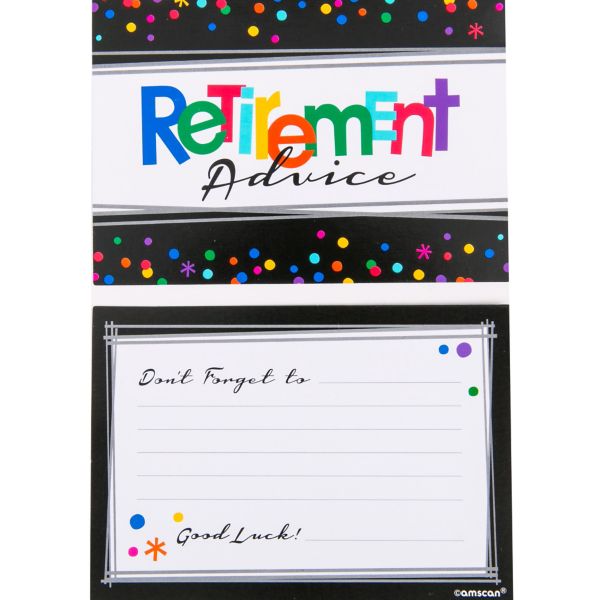 Happy Retirement Celebration Advice Cards 24ct