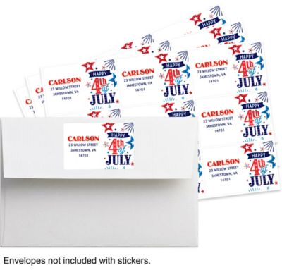 Custom 4th of July Patriotic Sticker