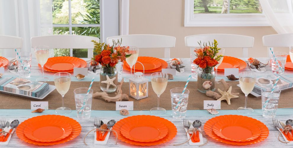 Orange Tableware Orange Party Supplies Party City