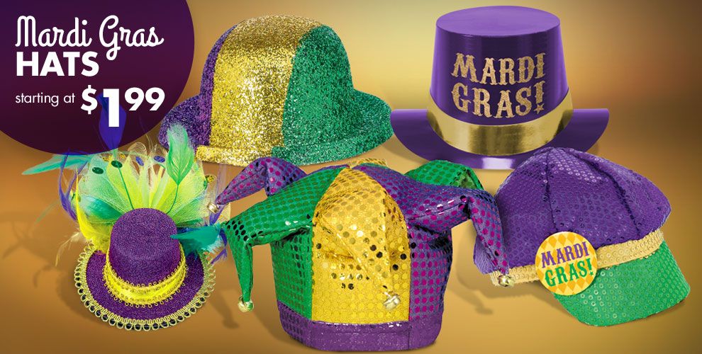 mardi gras party hats