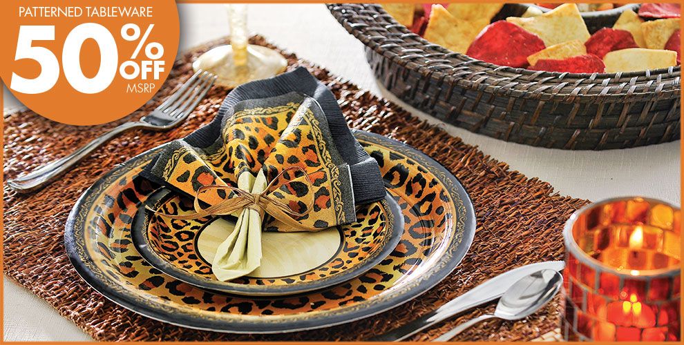 Safari Chic Leopard Print Party Supplies - Party City