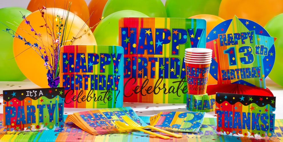 13th Birthday Party Supplies - 13th Birthday Party Ideas - Party City