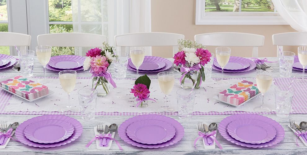 Lavender Tableware Lavender Party Supplies Party City