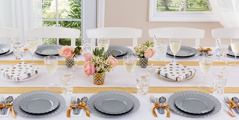 Silver Tableware Silver Party Supplies Party City