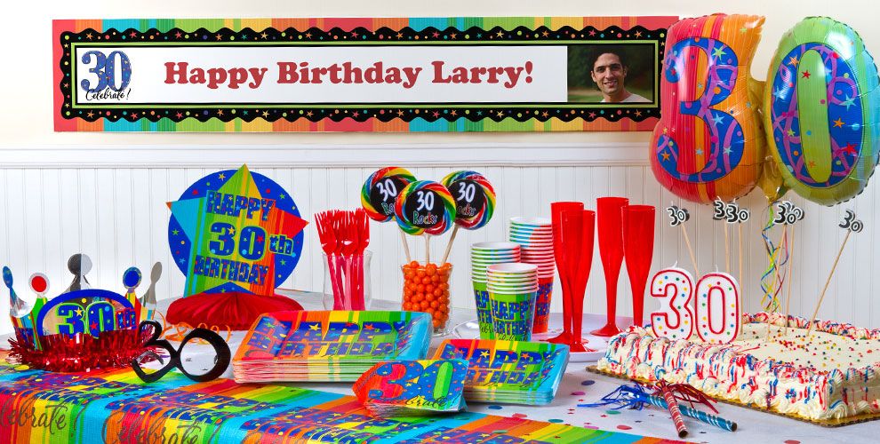 A Year To Celebrate 30th Birthday Party Supplies - Party City