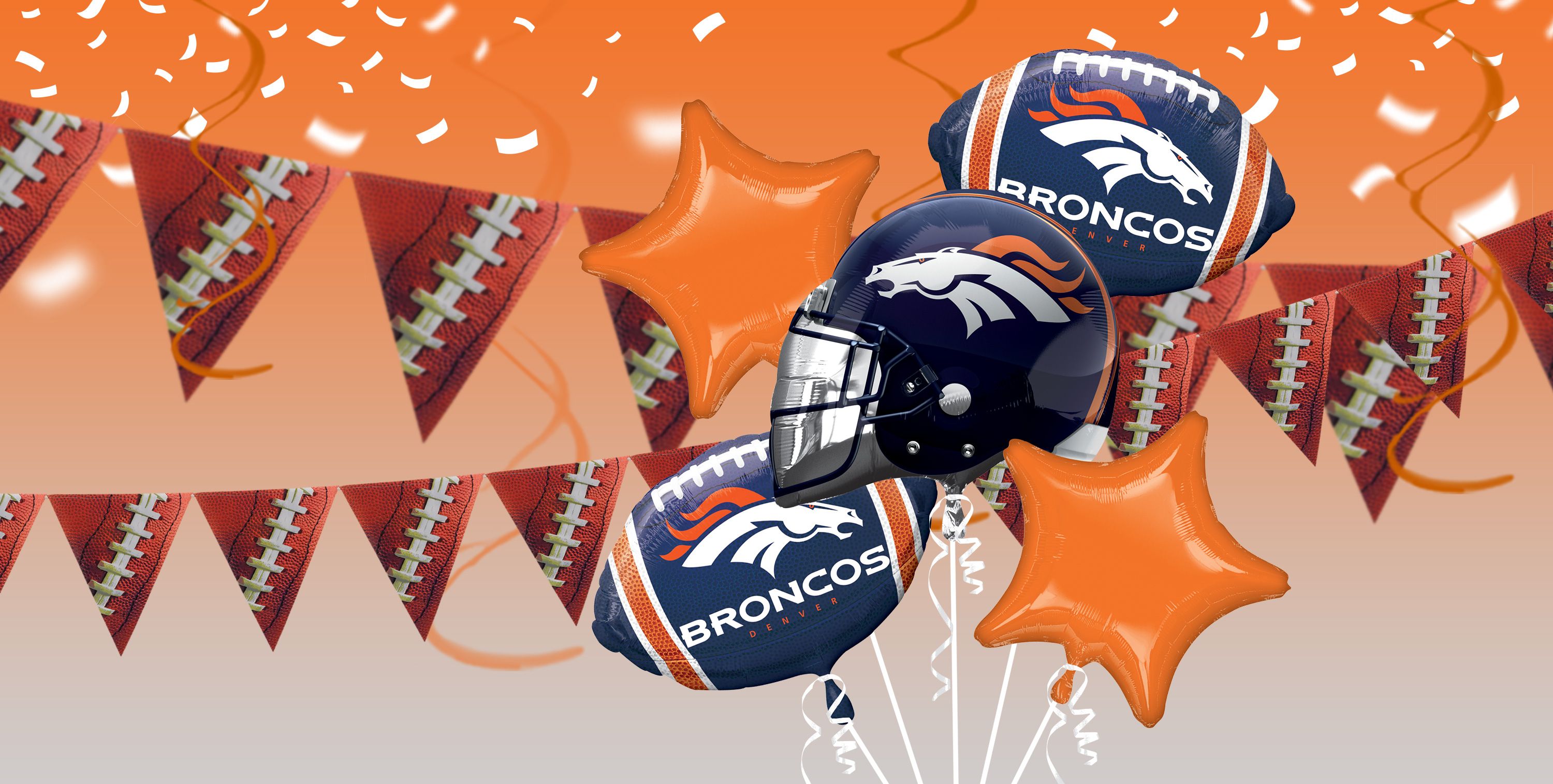 NFL Denver Broncos Party Supplies, Decorations & Party Favors Party City