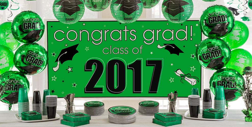 Green Graduation Party Supplies Party City