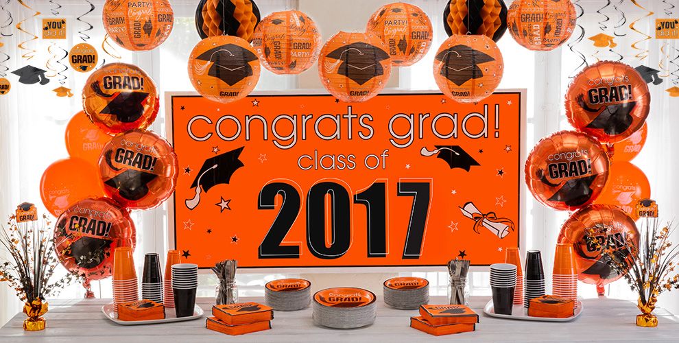 Orange Graduation Party Supplies Party City