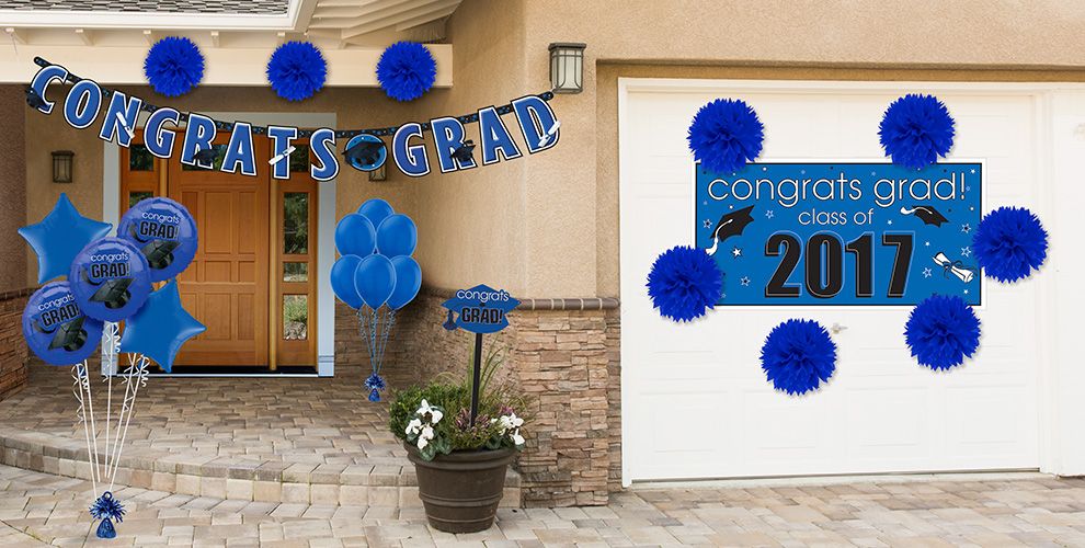 Royal Blue Congrats Grad Graduation Decorations Party City