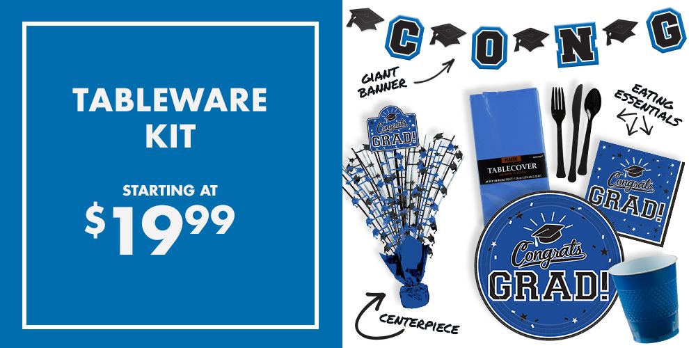 Royal Blue Congrats Grad Graduation Party Supplies Party City