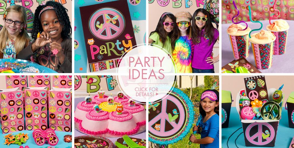 Hippie Chick Party Supplies Hippie Birthday Party City