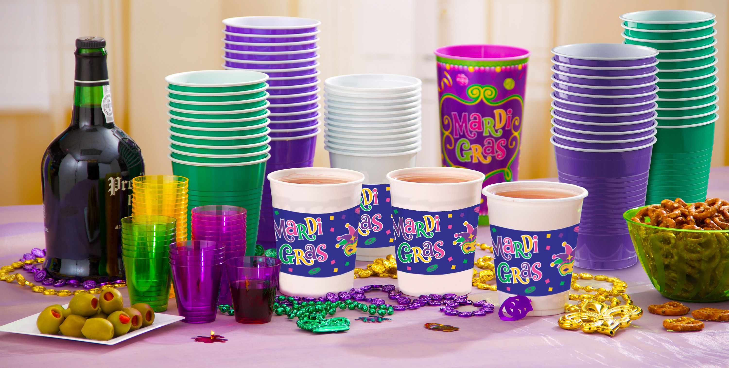 Mardi Gras Drinkware Party City