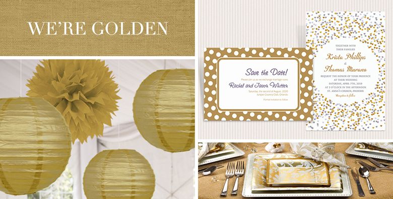 Gold Wedding Supplies - Party City