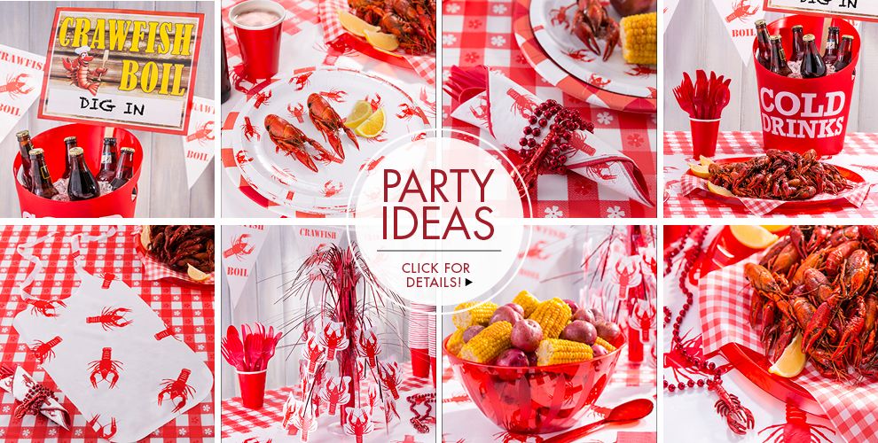 Crawfish Boil Party Supplies - Summer Tableware - Summer Theme Party