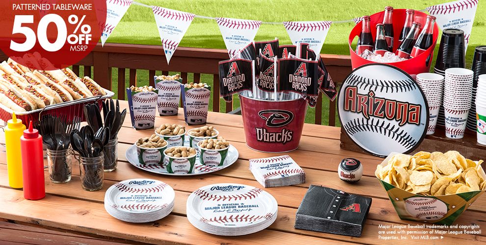 MLB Arizona Diamondbacks Party Supplies Party City