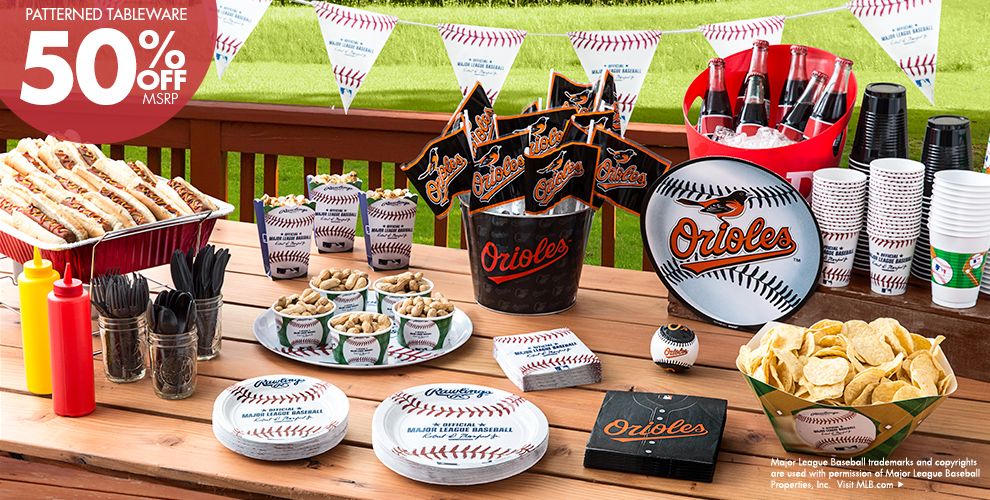 MLB Baltimore Orioles Party Supplies Party City
