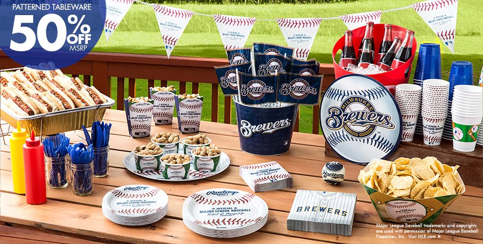 MLB Milwaukee Brewers Party Supplies Party City