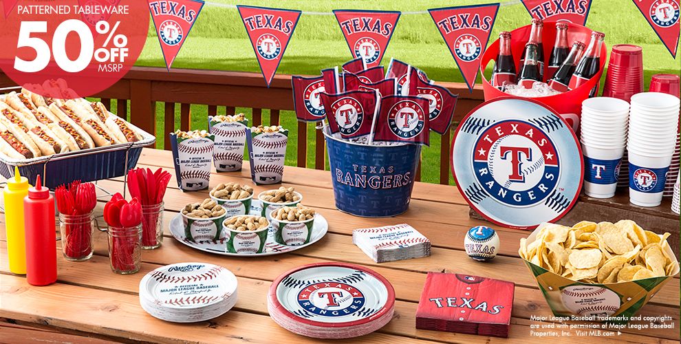 MLB Texas Rangers Party Supplies Party City