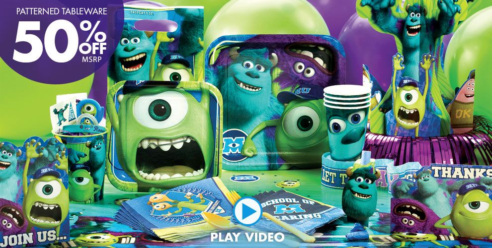 Monsters U Party Supplies #1