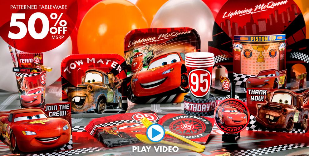 Disney Cars Party Supplies - Cars Birthday Ideas - Party City