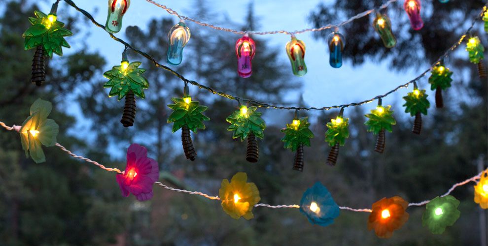 Luau Patio Lights Outdoor String Lights Party City