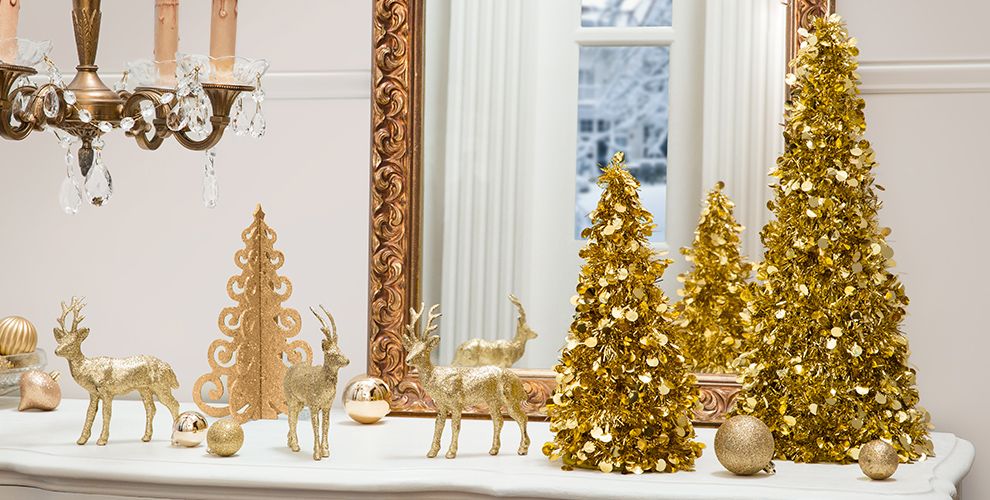 Gold Christmas Theme Party Gold Christmas Decorations Party City