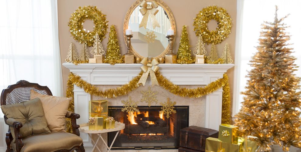 Gold Christmas Theme Party Gold Christmas Decorations Party City