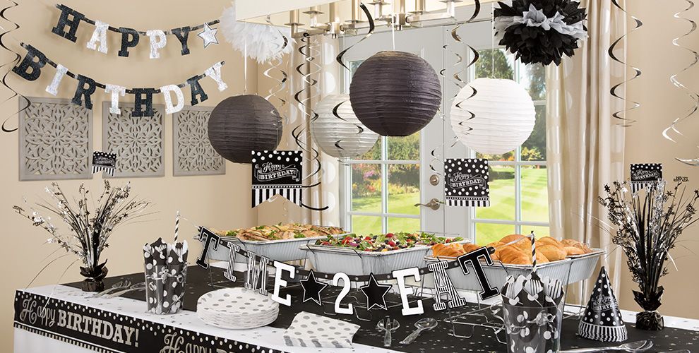 Black & White Birthday Party Supplies | Party City