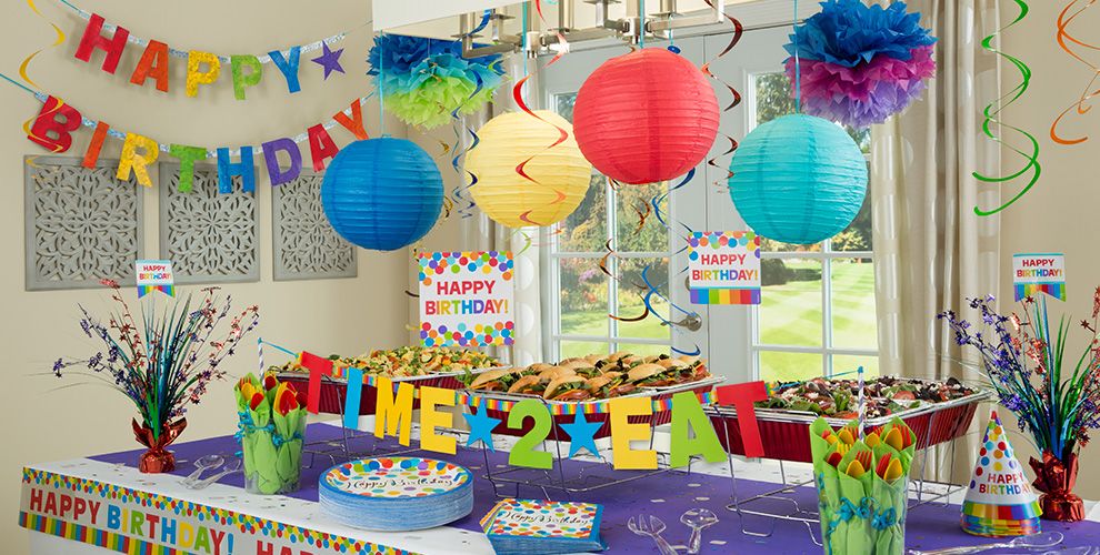 Rainbow Birthday Party Supplies - Party City