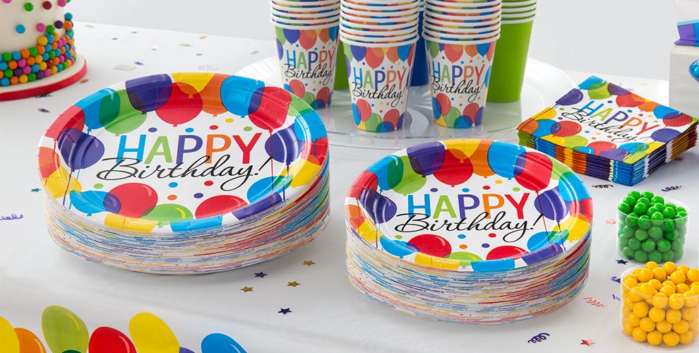 Rainbow Balloon Bash Birthday Party Supplies Party City
