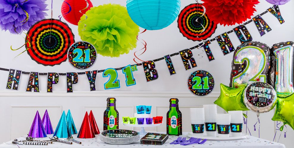 Brilliant 21st Birthday Party Supplies & Decorations - 21st Birthday