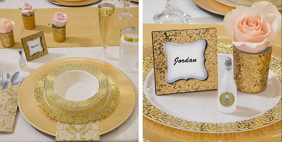 Gold Glam Wedding Party Supplies Party City
