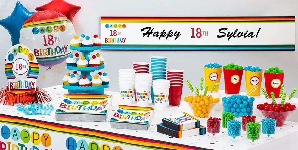 rainbow-18th-birthday-party-supplies-rainbow-18th-birthday-party