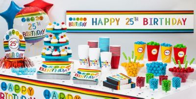 Rainbow Happy Birthday Party Supplies - Rainbow Birthday Party | Party City