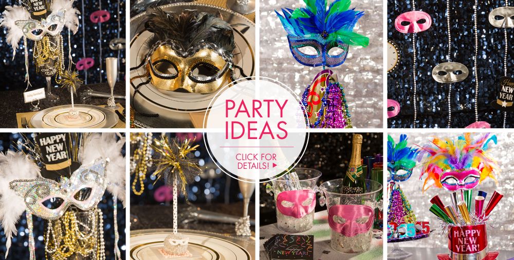New Year's Eve Masks & Boas - Party City
