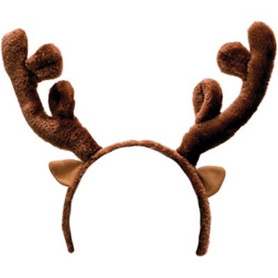 Plush Reindeer Antlers Headband | Party 