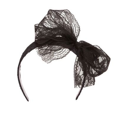 black headband with bow