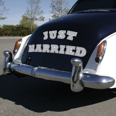 Deluxe Wedding Car Decorating Kit Party City