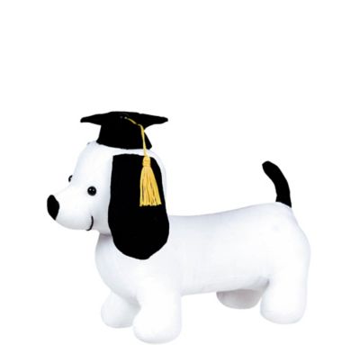 graduation puppy plush