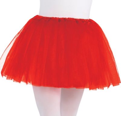 red kids tutu