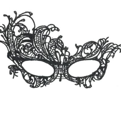 Black Lace Filigree Masquerade Mask 7in X 4 1 2in Party City