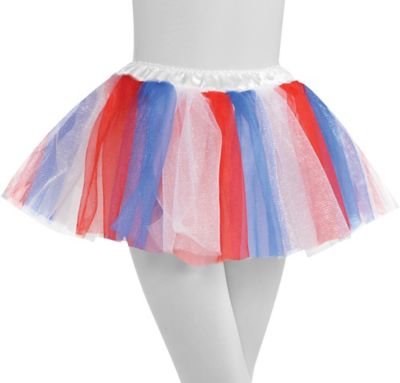 red white blue tutu skirt