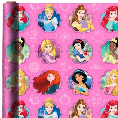 girl birthday wrapping paper