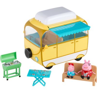 peppa pig's transforming campervan feature playset
