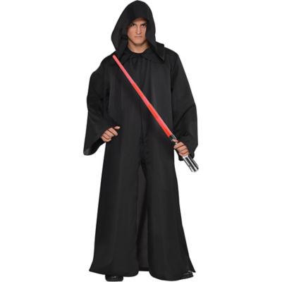 Adult Men S Black Sith Robe Halloween Costume Black Fandom Shop - sith robes red roblox