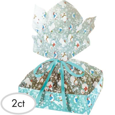 Holly Tray Bags 6ct Party City