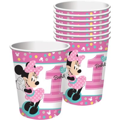 1st Birthday Minnie Mouse Table Decorating Kit 23pc Party City