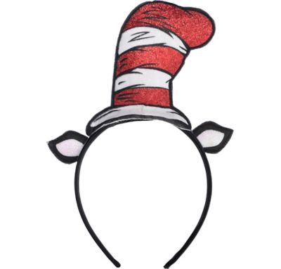 Download Glitter Cat In The Hat Cat Ears Headband 3 1 2in X 4in Dr Seuss Party City PSD Mockup Templates