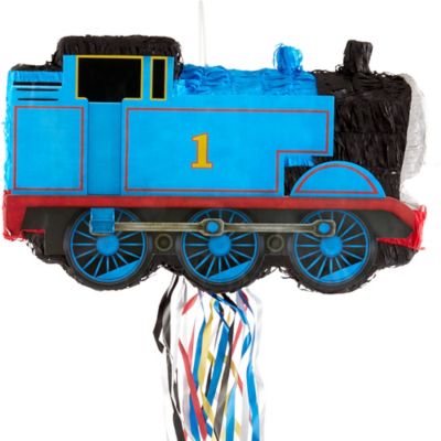 Pull String Thomas The Tank Engine Train Pinata 18in X 11in Party City